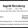 Herzberg Ingrid1928-1989 Todesanzeige